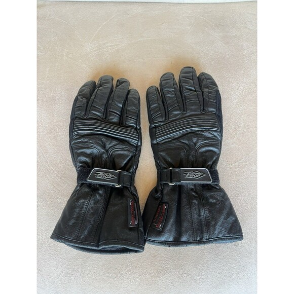 Power Tripp Women’s Black Motorcycle Leather Dry Tech Thinsulate Gloves SZ M - Picture 8 of 8